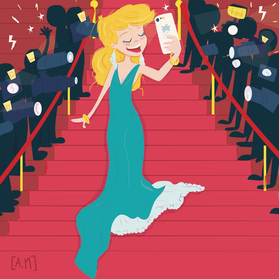 La montée des marches à Cannes, version selfie 2019 :D