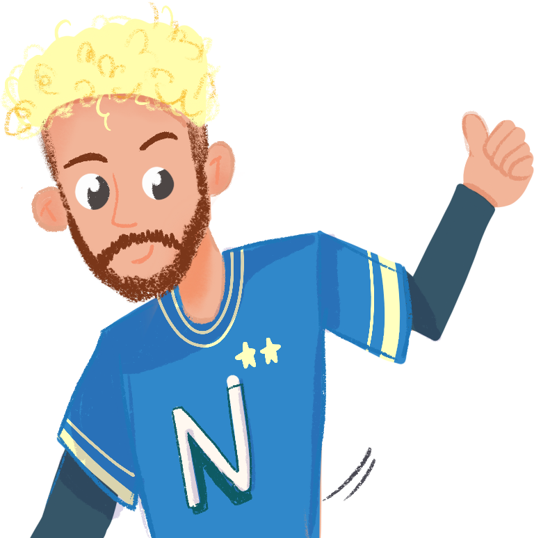 Illustration jeunesse Neymar