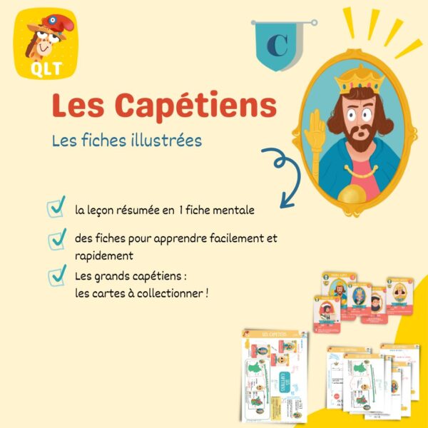 QLT les capetiens cartes mentales de revisions CE2