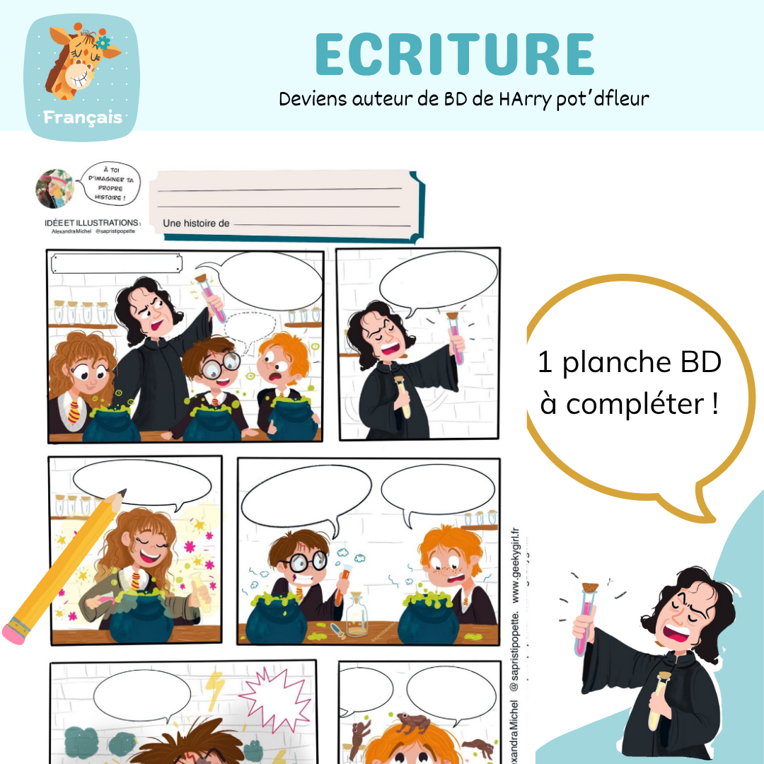 Deviens auteur de BD Harry Potter