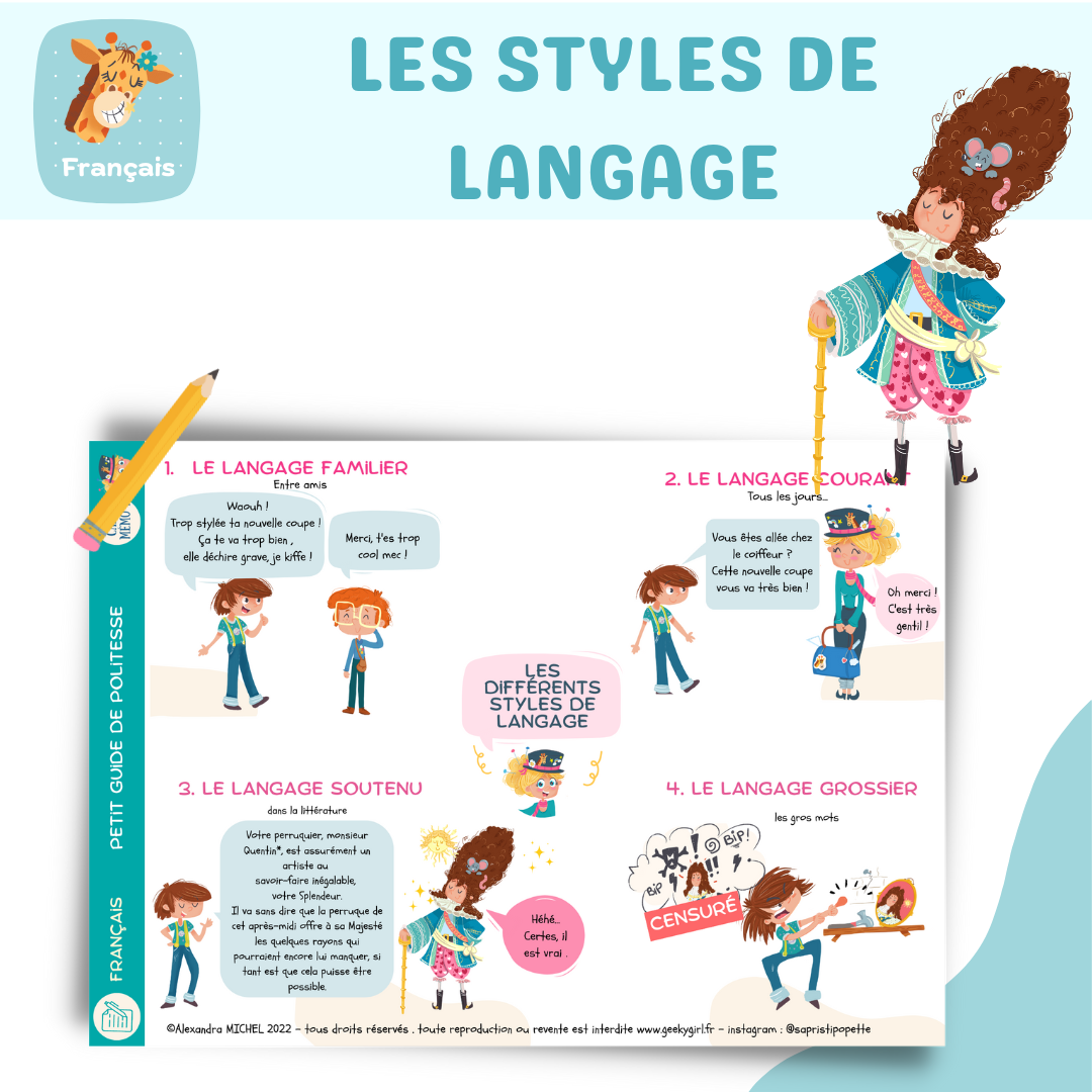les différents styles de langage : petit guide de politesse :D