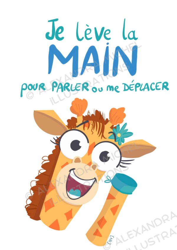 règles classe lève la main