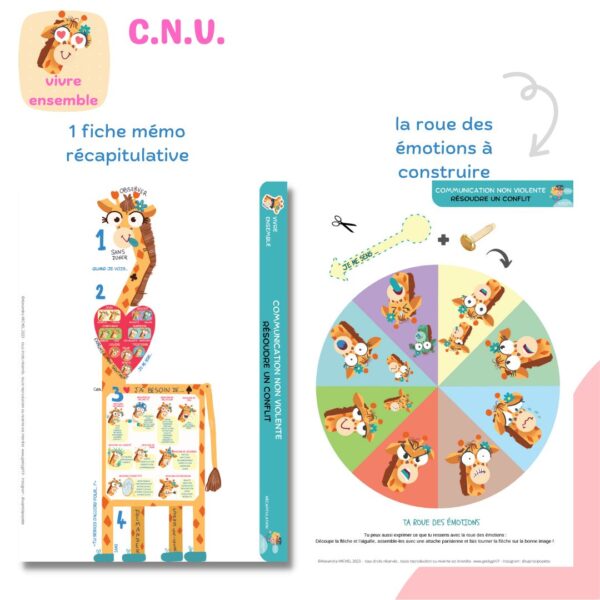 methode girafe la roue des emotions