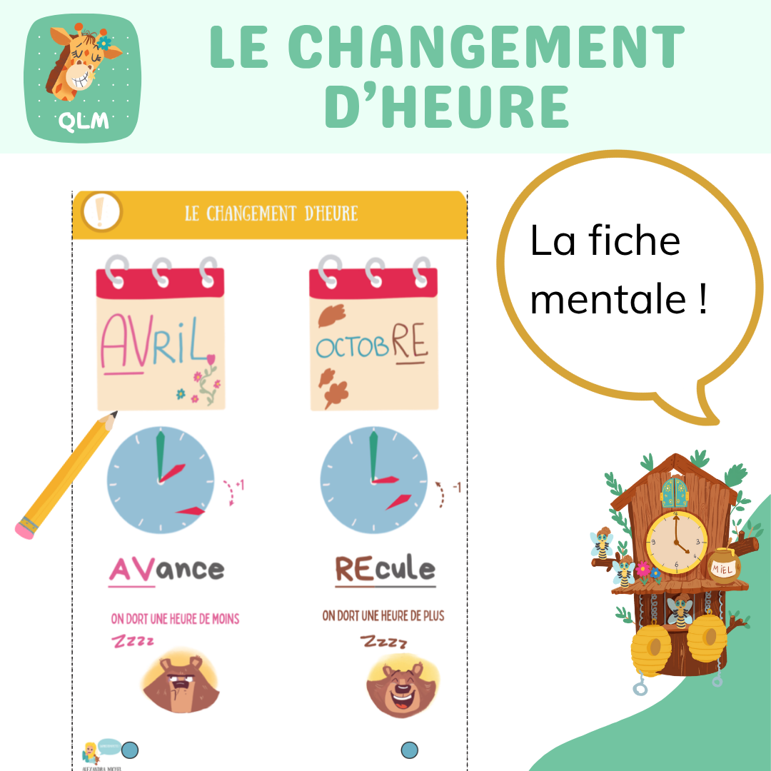 fiche mentale le changement d’heure