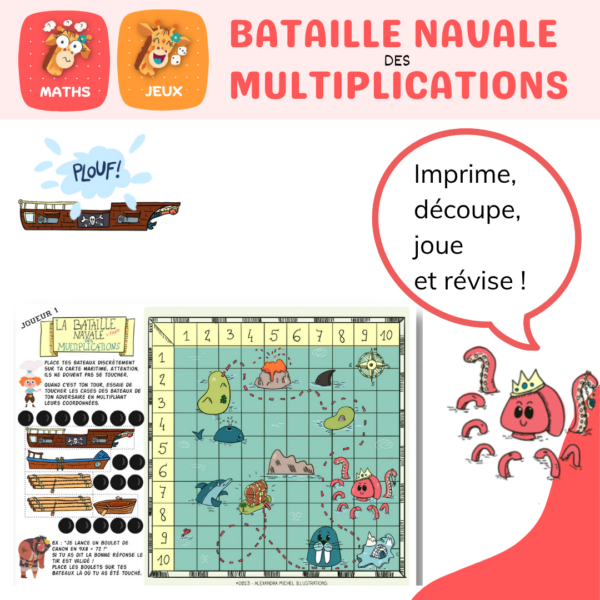 bataille navale des multiplications à télécharger