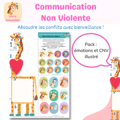 livret-CNV méthode girafe illustrée, communication non violente