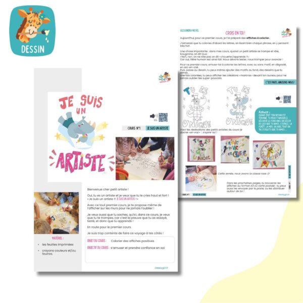 cours de dessin n°1 (audio et support pdf) - tu es un artiste – Image 3