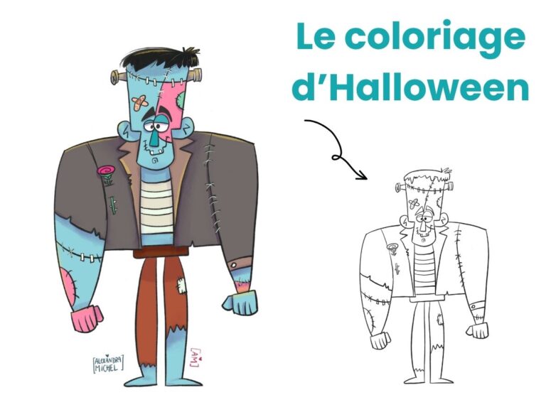 coloriage d'HAlloween à télécharger