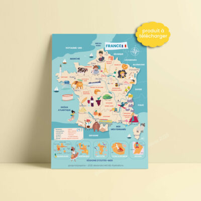 uni carte france carte france illustree