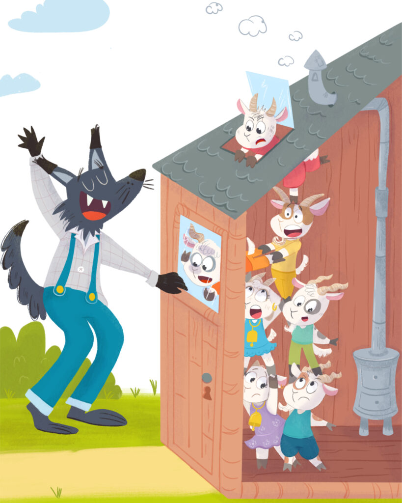 le loup et les 7 biquets