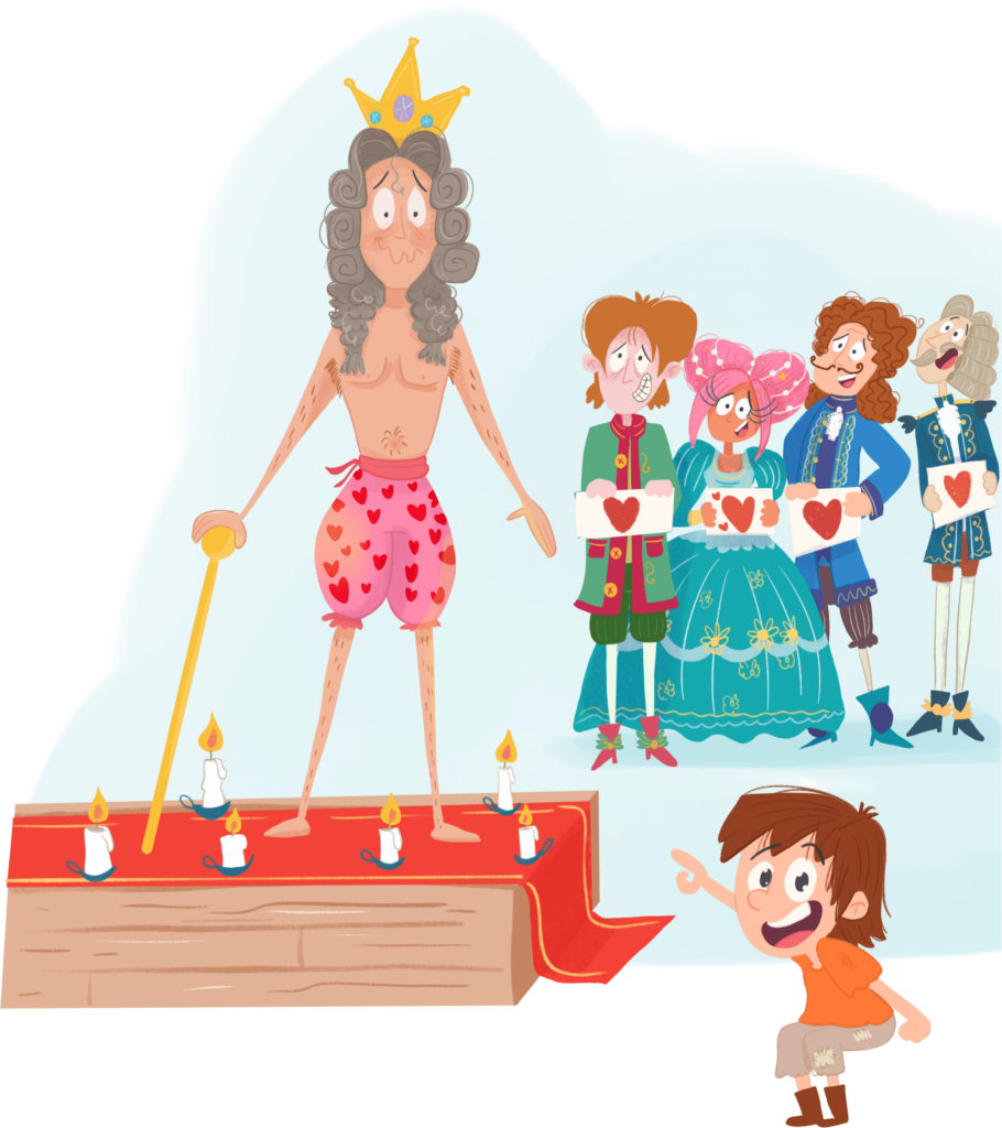 Les habits neufs de l'empereur illustratrice jeunesse